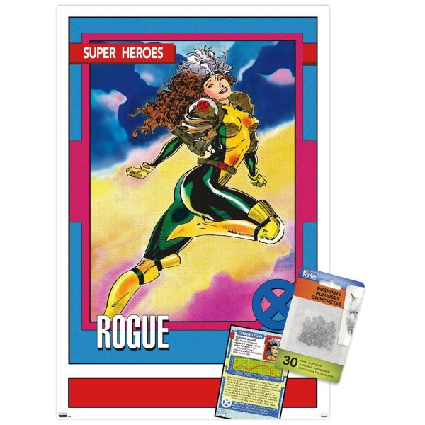 Marvel Trading Cards - Rogue Wall Poster with Push...
