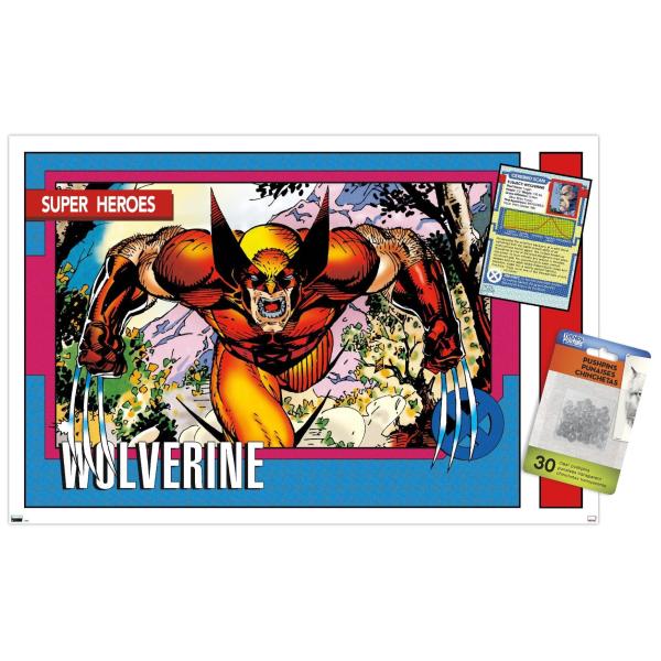Marvel Trading Cards - Wolverine Wall Poster with ...