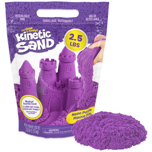 Kinetic Sand, 2.5lbs Purple Play Sand, Amazon Excl...