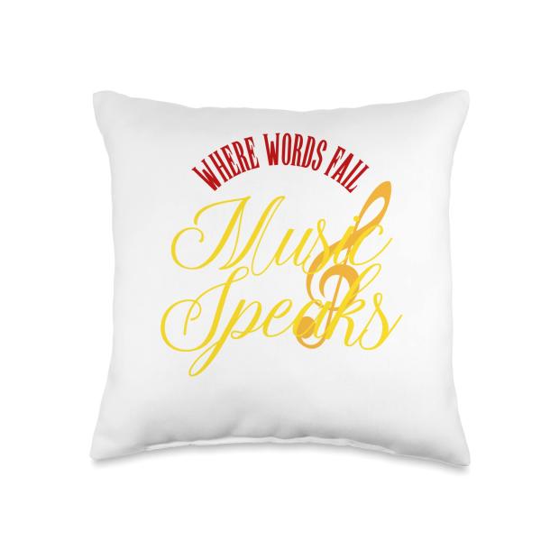 Music Lovers T Themed Gift Tee Throw Pillow