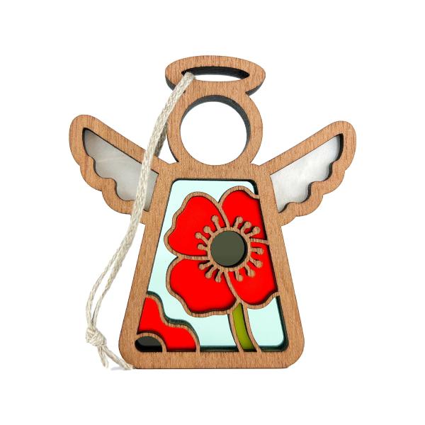 August Red Poppy Grief Ornament - Parent Memorial ...