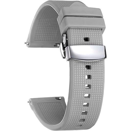 BINLUN Silicone Watch Band Quick Release Rubber Sp...