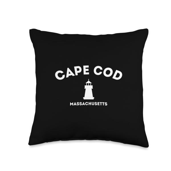 Cape Cod Massachusetts Lighthouse Throw Pillow