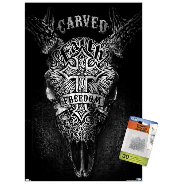 Trends International Jim Baldwin - Carved Faith Sk...