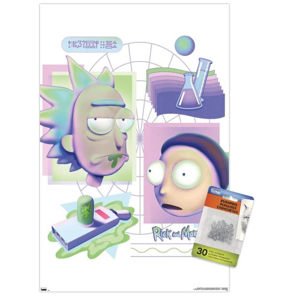Rick and Morty - Chemistry Wall Poster with Push P...