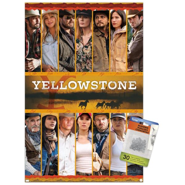 Trends International Yellowstone - Group Wall Post...