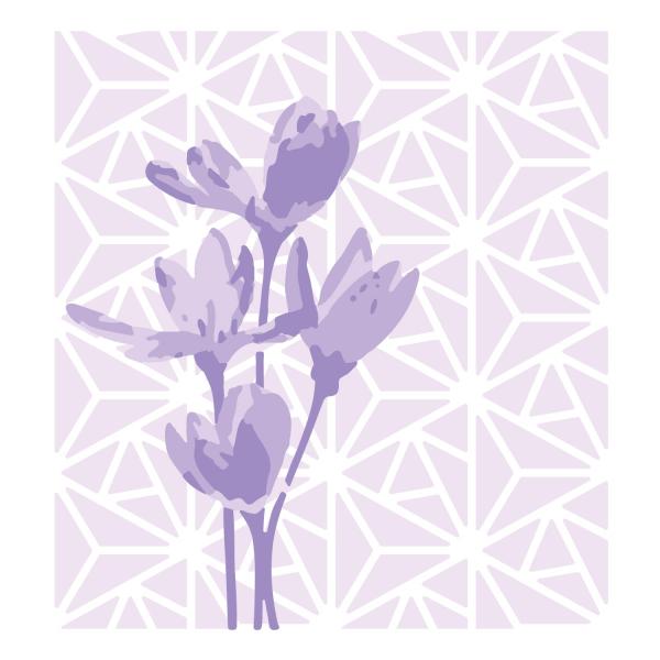 Sizzix Layered Reusable Stencils for Crafts 4PK Ge...