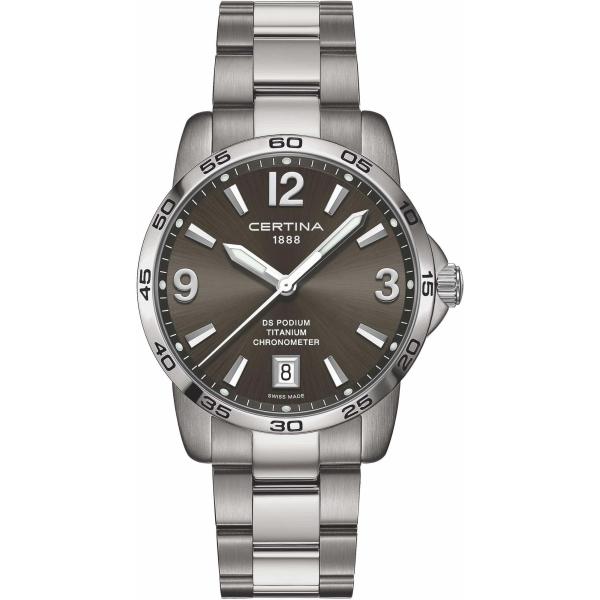 Certina DS PODIUM メンズ腕時計 チタン クロノメーター 40mm 10気圧防水 C...