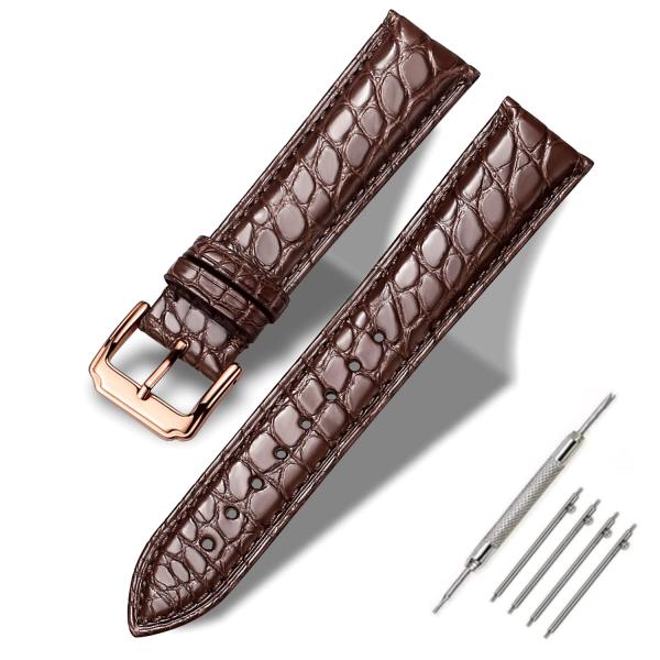 Moran Alligator Leather Quick Release Watch Band 1...