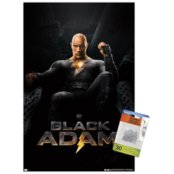 DC Comics Movie Black Adam - Throne One Sheet Wall...