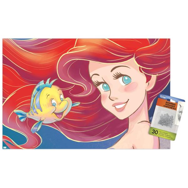Disney The Little Mermaid - Ariel Close-Up Wall Po...