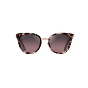 Maui Jim レディース ウッドローズ偏光キャットアイサングラス, ピンクトータス/ローズゴールド/マウイローズ偏光, S