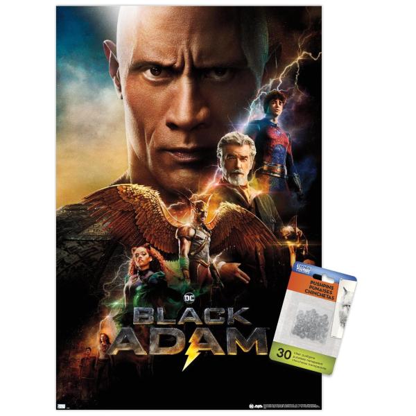 DC Comics Movie Black Adam - Group One Sheet Wall ...