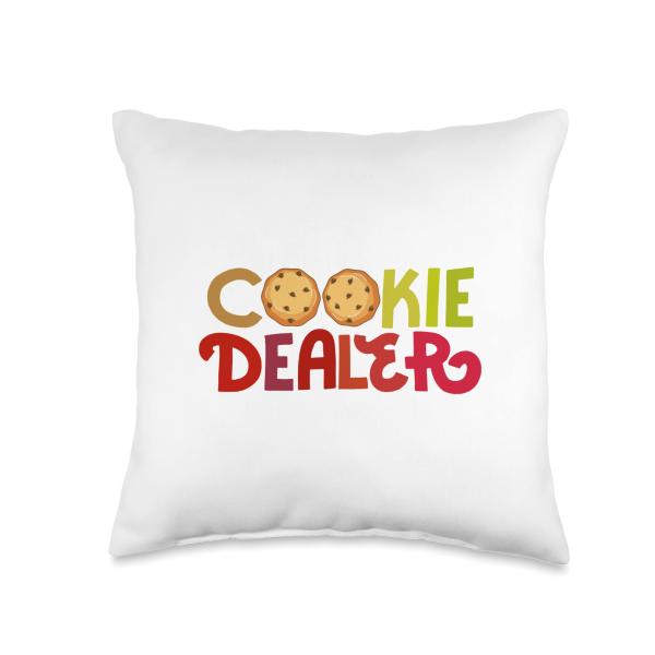 Funny Scout Cookie Bakery Baker Throw Pillow