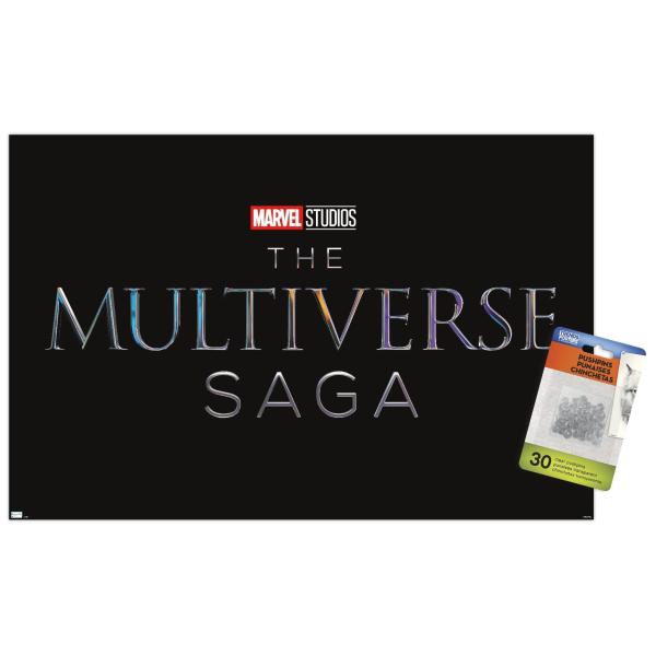 Marvel The Multiverse Saga - Logo Wall Poster with...