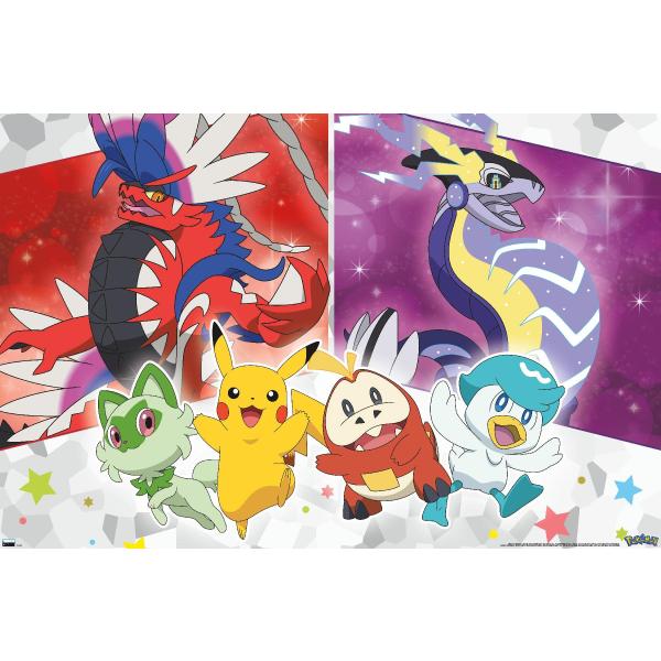 Trends International Pok〓mon - Group Sparkle Wall ...