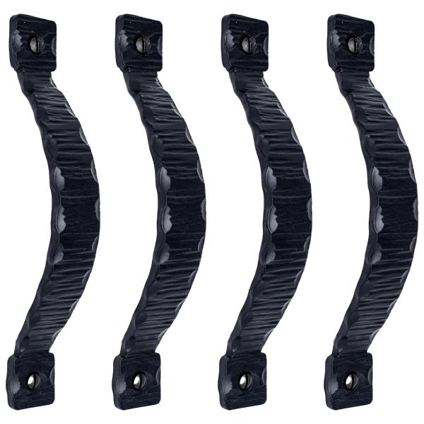 4 Pack 7.5" Black Door Handle - Heavy Duty Decorat...