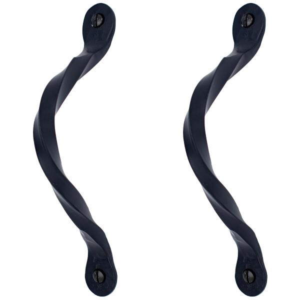 2 Pack 6.5" Black Door Handle - Heavy Duty Decorat...