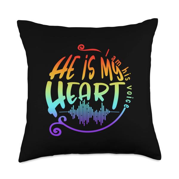 I Am His Voice He Is My Heart Autism Awareness Gif...