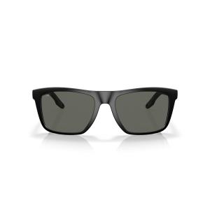 Costa Del Mar メンズ Mainsail 長方形サングラス, マットブラック/グレー偏光 580g。, 55 mm