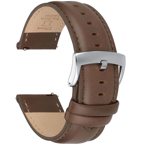 OTTOODY Leather Watch Bands Quick Release, Elegant...