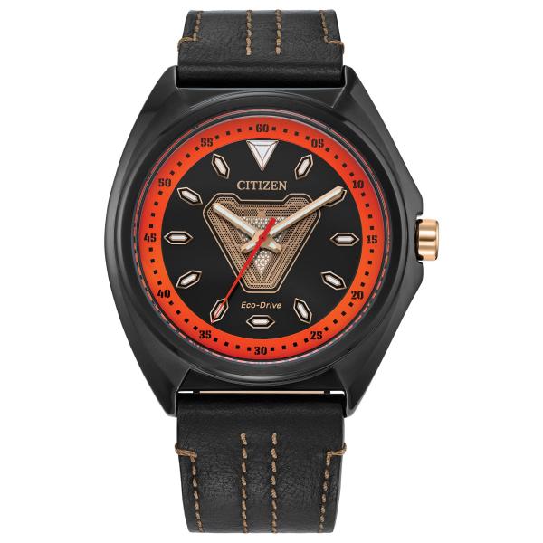 CITIZEN エコドライブ マーベル トニー・スターク AW2075-05W 43mm ブラックI...