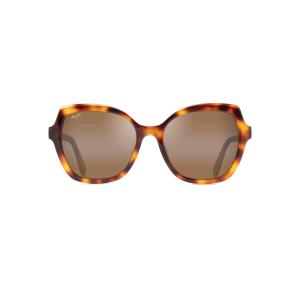 Maui Jim レディース Mamane 偏光ファッションサングラス, べっ甲/Hclブロンズ偏光, M