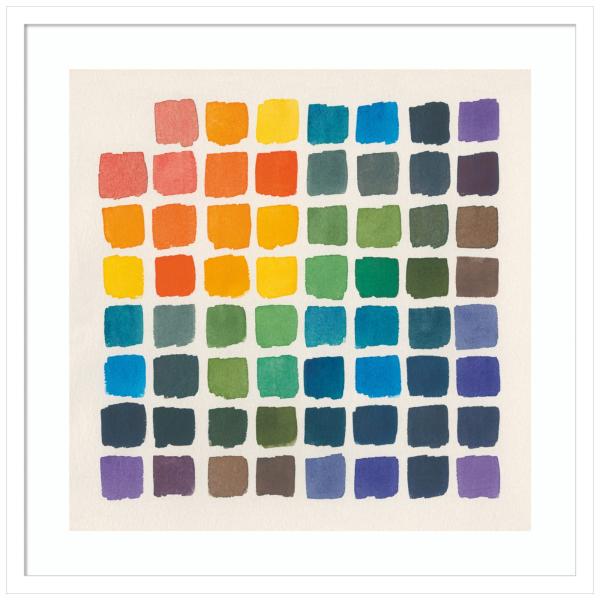 Amanti Art Framed Wall Art Print 25x25 Color Chart...