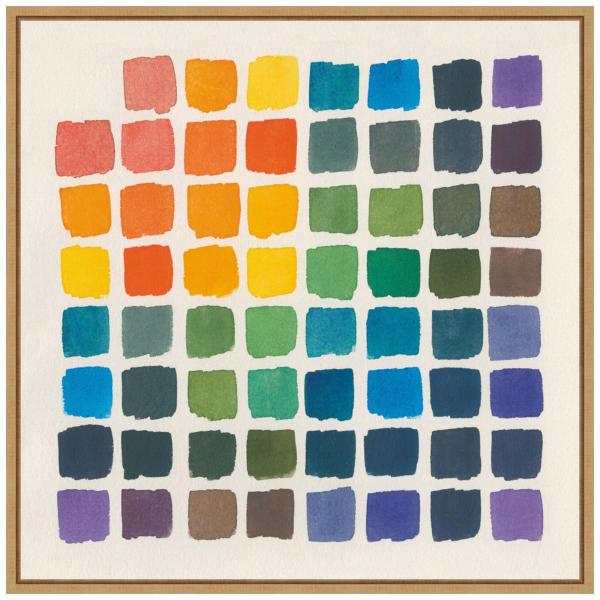 Amanti Art Framed Canvas Wall Art 30x30 Color Char...