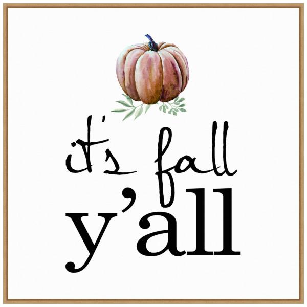 Amanti Art Framed Canvas Wall Art 30x30 Its Fall Y...