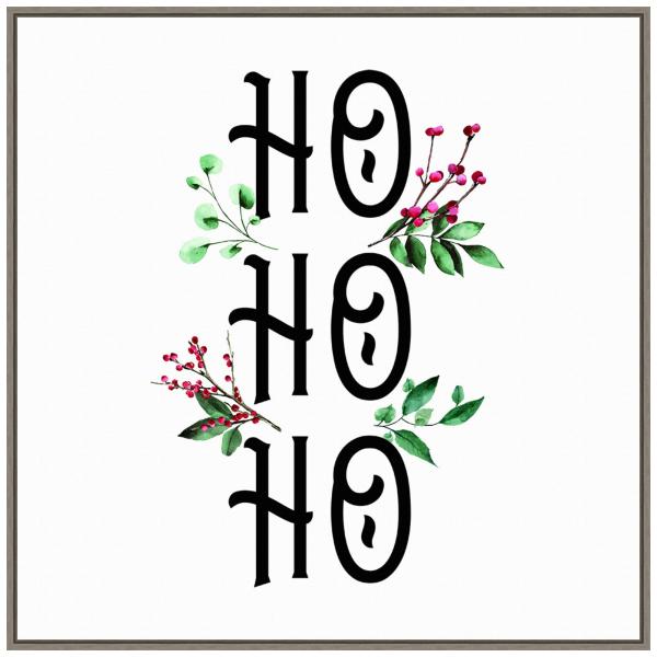 Amanti Art Framed Canvas Wall Art 30x30 Ho Ho Ho B...