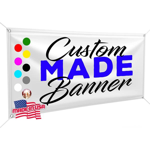 Custom Design - Any Size Vinyl Banner - Full Color...