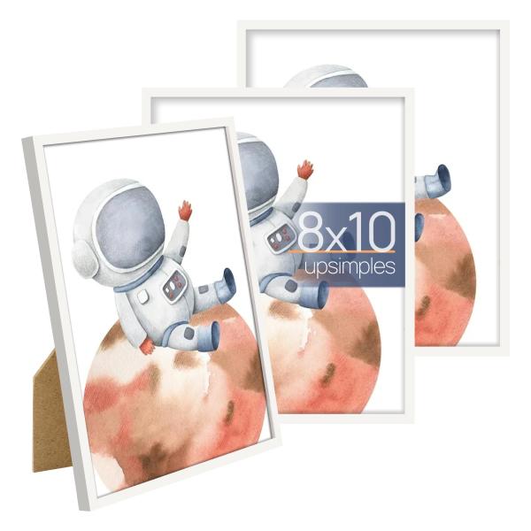 upsimples 8x10 Picture Frame Set of 3, Made of Hig...