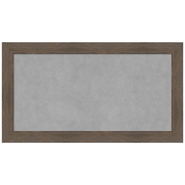 Amanti Art Brown Framed Magnetic Board 15x27 Small...