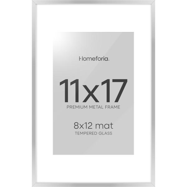 Homeforia - 11x17 inch Metal Picture Frame - 11 x ...