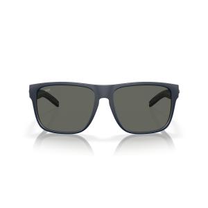 Costa Man サングラス マットブラックフレーム、グリーンミラーレンズ、59mm, ミッドナイトブルー/グレー 580g。, 59 mm