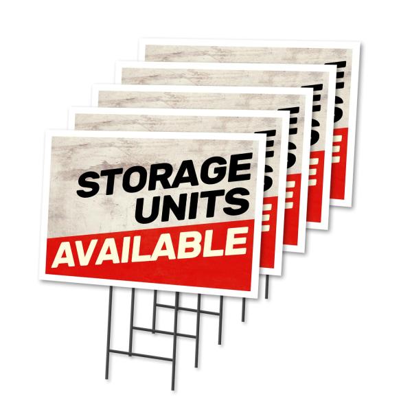 Storage Units Available 5 Pack Of 18" x 24" Yard S...
