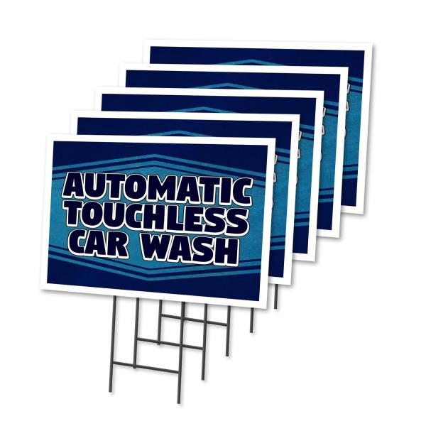 Automatic Touchless Car Wash 5 Pack Of 12" x 16" Y...
