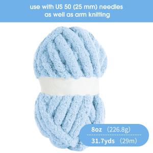 HOMBYS スカイブルーチャンキーシェニール...の詳細画像1