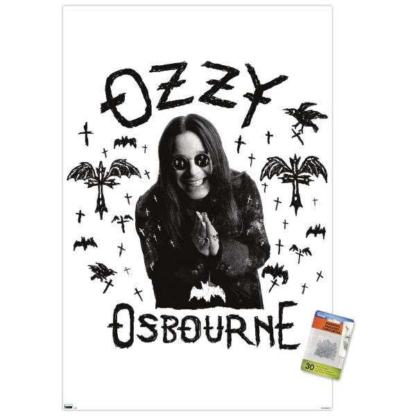 Trends International Ozzy Osbourne - Raven, Bat an...