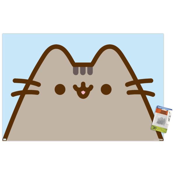 Trends International Pusheen - Blue Surprise Wall ...