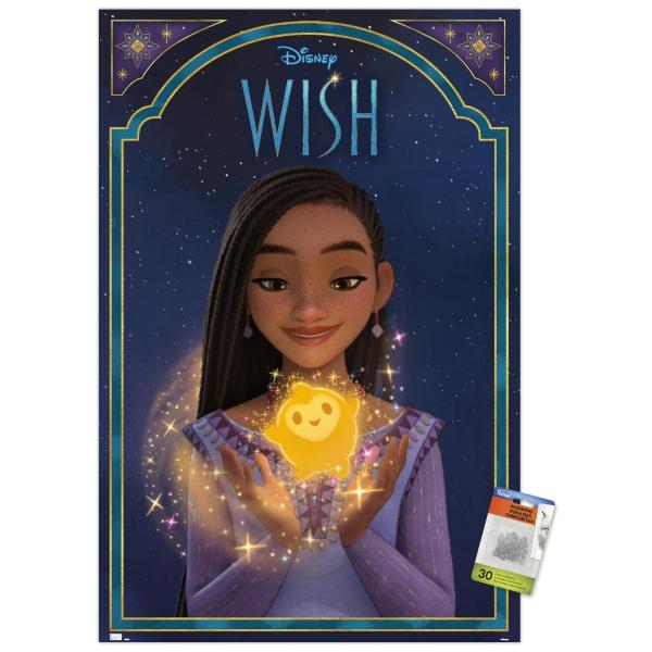 Trends International Disney Wish - Asha ＆ Star Wal...