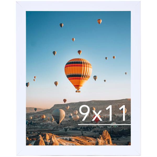 JCJMY 9x11 Picture Frame White for Wall Hanging or...
