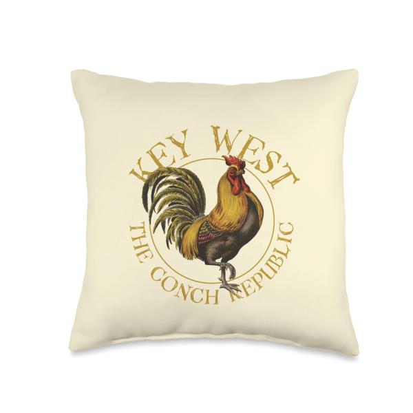 Key West Florida Vintage Rooster Design Souvenir T...