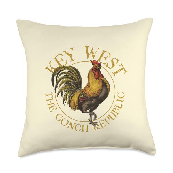 Key West Florida Vintage Rooster Design Souvenir T...