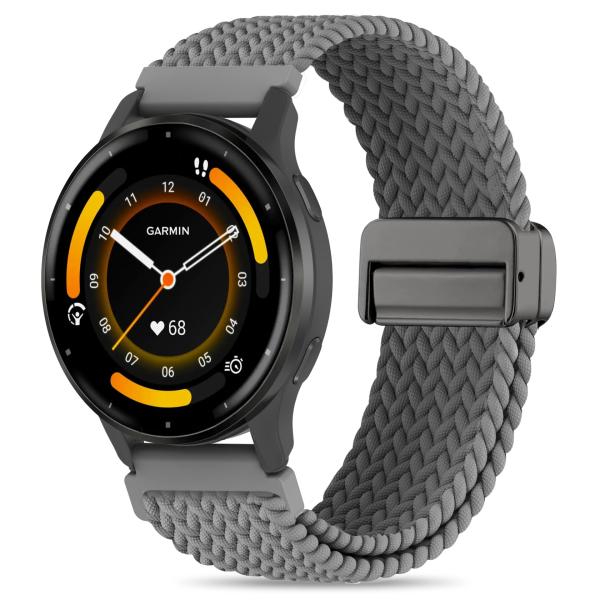 Folavii 18mm 磁気編組ナイロンバンド Garmin Venu 3S/Venu 4 41m...