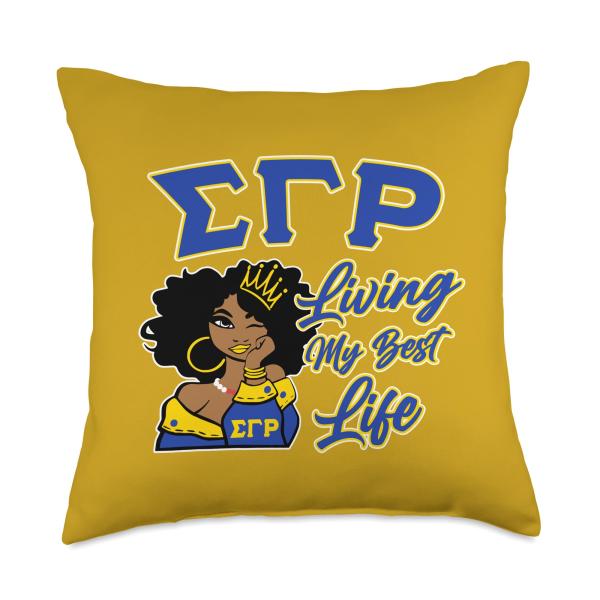 Sigma Gamma Rho Sorority Throw Pillow