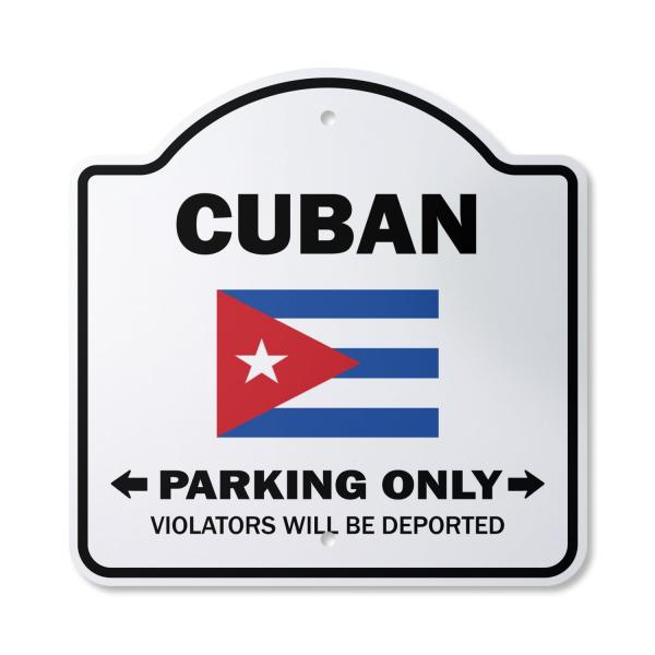 Cuban Parking 10" x 10" Sign | Indoor/Outdoor Plas...