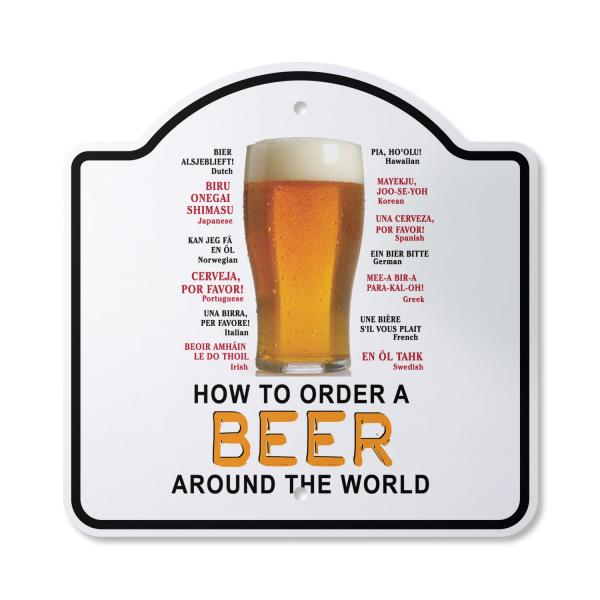 How to Order A Beer Around The World 10" x 10" Sig...