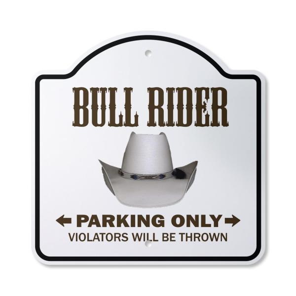 Bull Rider 10" x 10" Sign | Indoor/Outdoor Plastic...